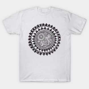 Tribal zentangle mandala T-Shirt